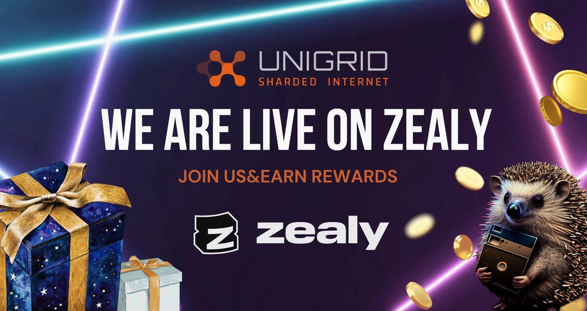 Win 2,000 UGD tokens + NFT Rewards in the UNIGRID Campaign on Zealy